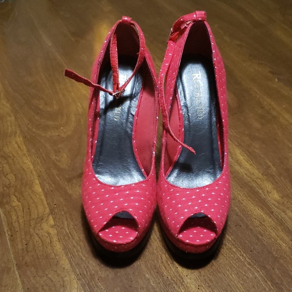 Restricted Red Wedge heels